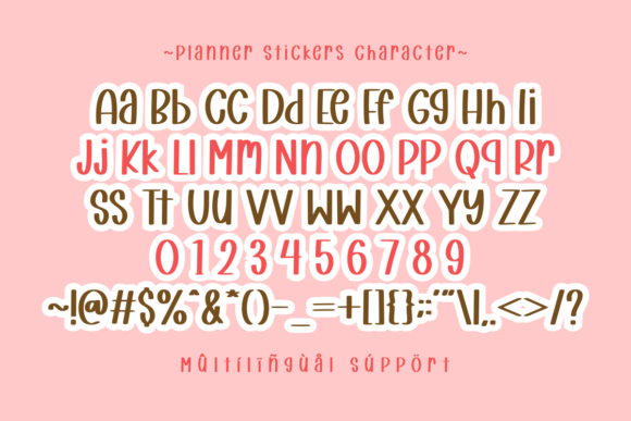 Planner Stickers Font - Featured Image