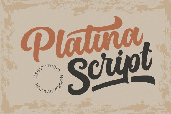 Platina Script - Regular Font - Featured Image