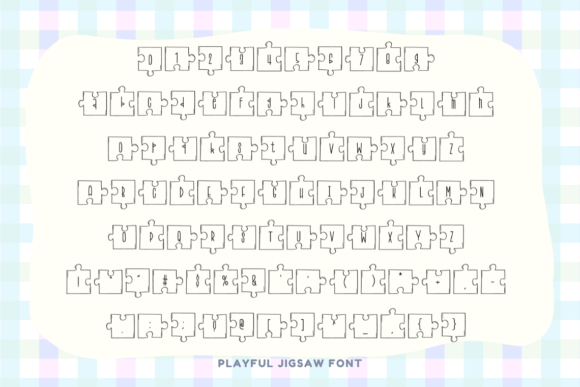 Playful Jigsaw Font - Featured Image
