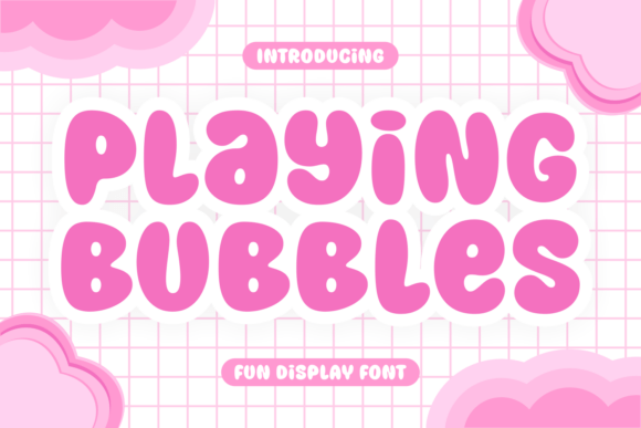 Playing Bubbles Font - Featured Image