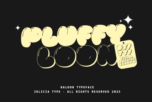Pluffy Loon Font - Featured Image