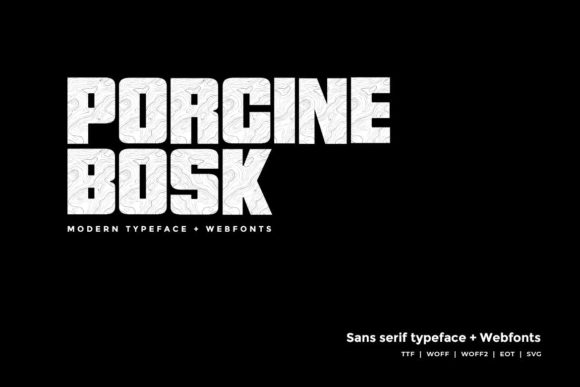 Porcine Bosk Font - Featured Image