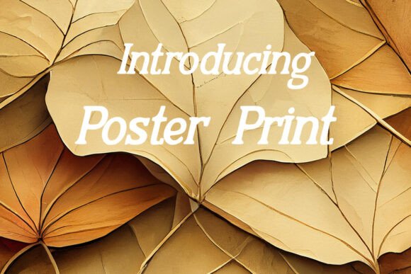Poster Print Font - Featured Image