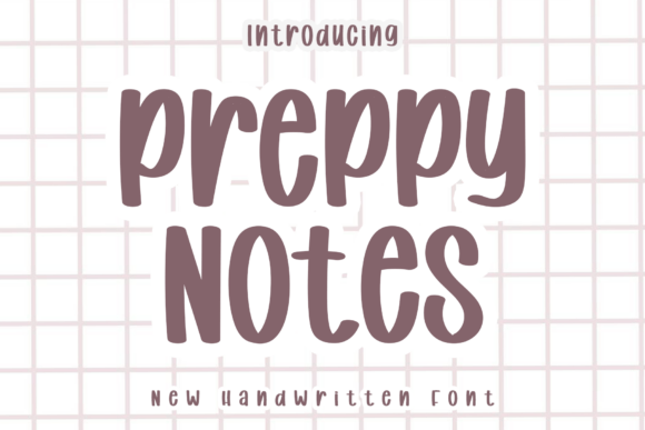 Preppy Notes Font - Featured Image