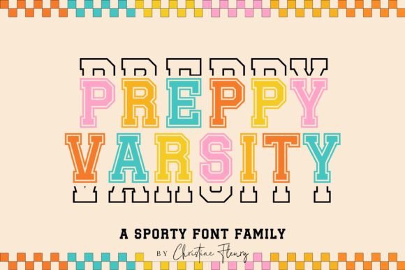 Preppy Varsity Font - Featured Image