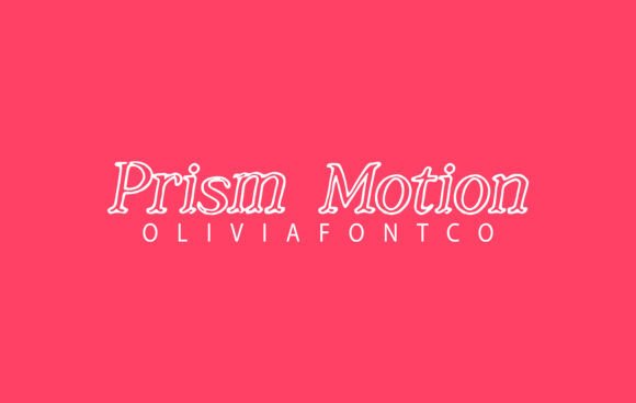 Prism Motion Font - Featured Image