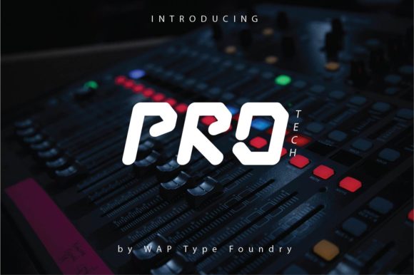 Pro Tech Font - Featured Image
