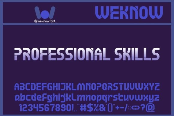 Professional Skills Font - Featured Image