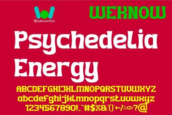 Psychedelia Energy Font - Featured Image
