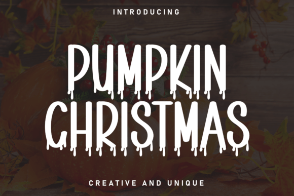 Pumpkin Christmas Font - Featured Image