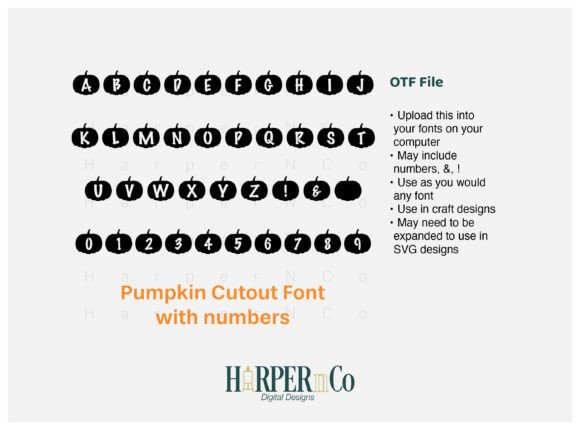 Pumpkin Cutout Font - Featured Image