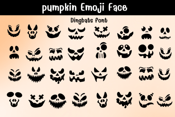 Pumpkin Emoji Face Font - Featured Image