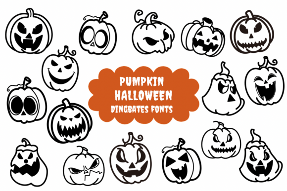 Pumpkin Halloween Font - Featured Image