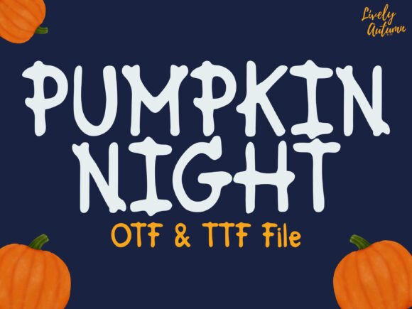 Pumpkin Night Font - Featured Image
