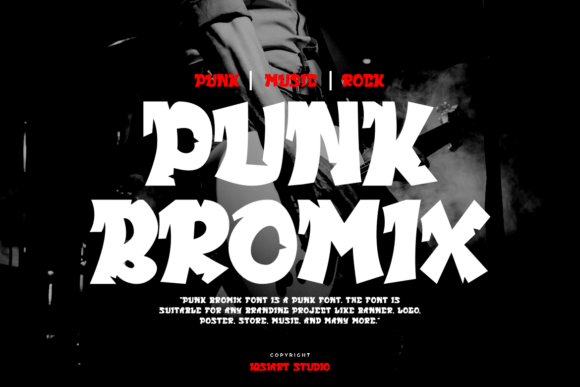 Punk Bromix Font - Featured Image