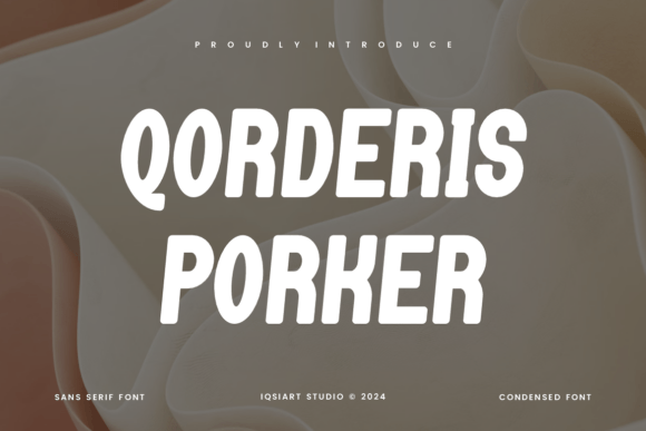 Qorderis Porker Font - Featured Image