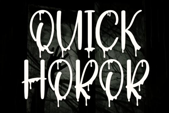Quick Horor Font - Featured Image