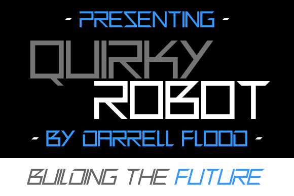 Quirky Robot Font - Featured Image