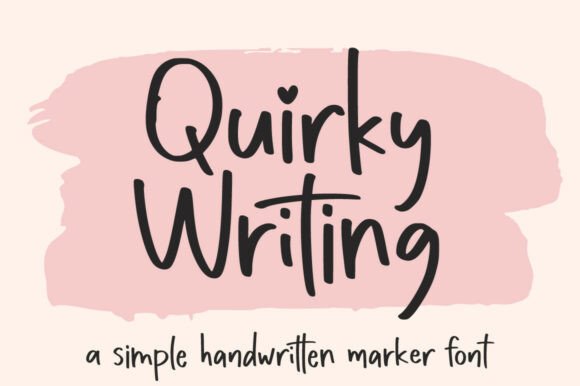 Quirky Writing Font - Featured Image