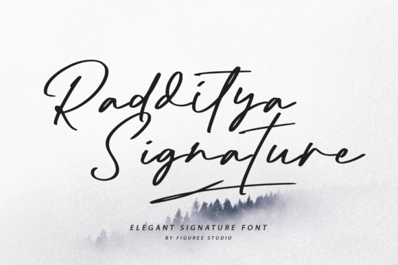 Radditya Signature Font - Featured Image