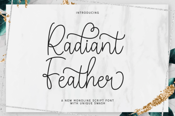 Radiant Feather Font - Featured Image