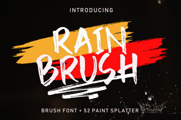 Rain Brush Font - Featured Image