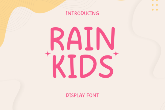 Rain Kids Font - Featured Image