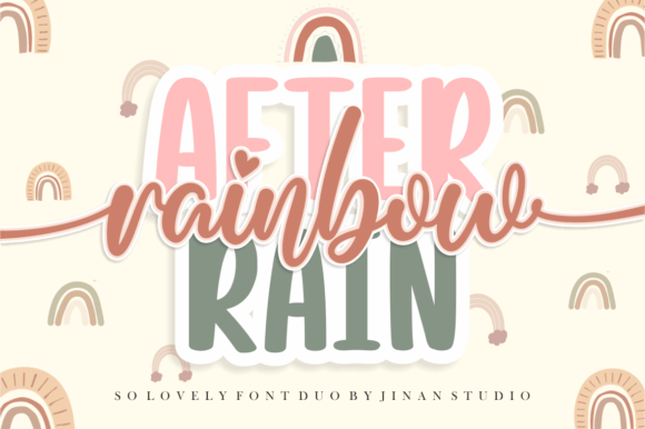 Rainbow After Rain Font - Featured Image