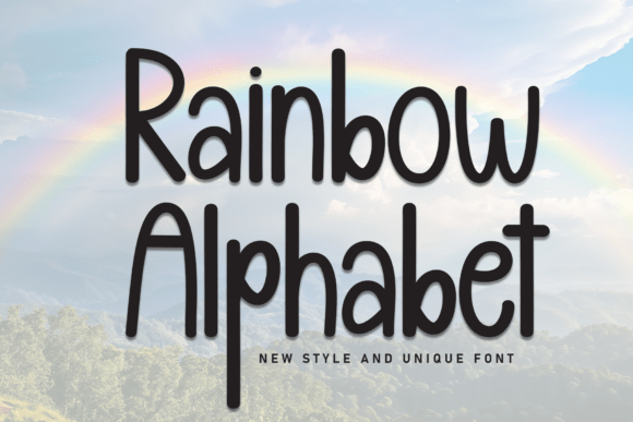 Rainbow Alphabet Font - Featured Image