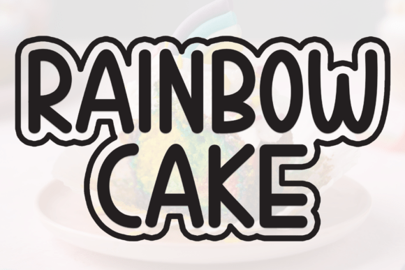 Rainbow Cake Font - Featured Image
