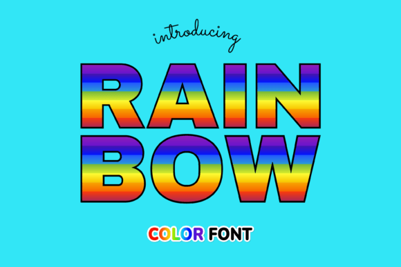 Rainbow Color Font - Featured Image