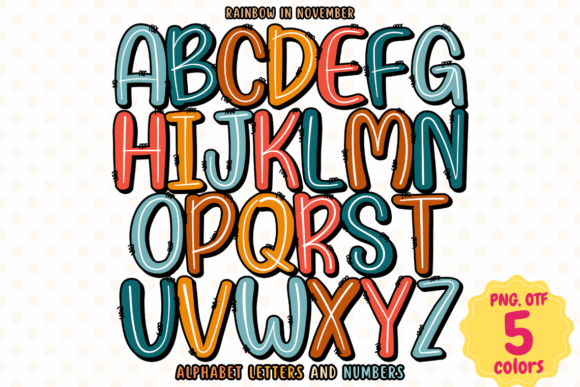 Rainbow in November Font - Featured Image