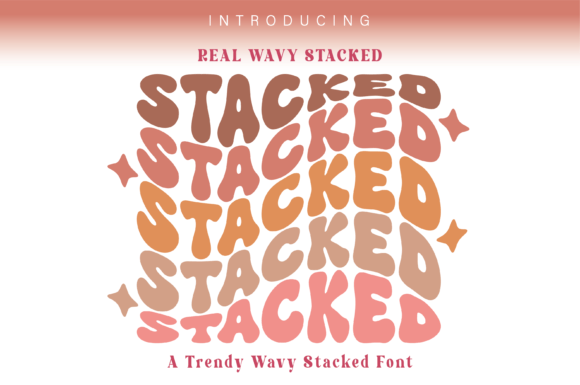 Real Wavy Stacked Font - Featured Image