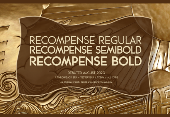 Recompense Font - Featured Image