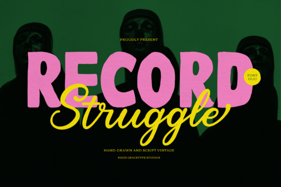 Record Struggle Font - Featured Image