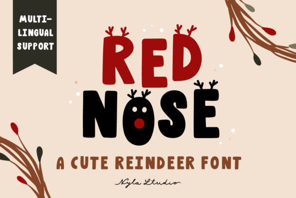 Red Nose Font - Featured Image