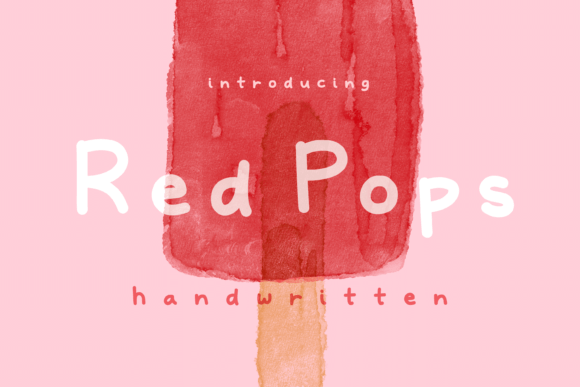 Red Pops Font - Featured Image
