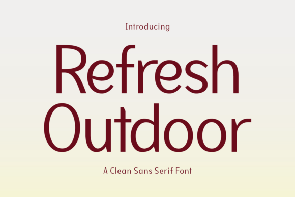Refresh Outdoor Font - Featured Image