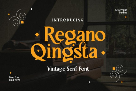 Regano Qingsta Font - Featured Image