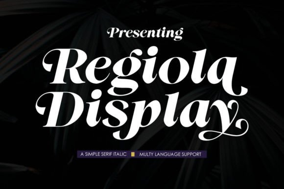 Regiola Display Font - Featured Image