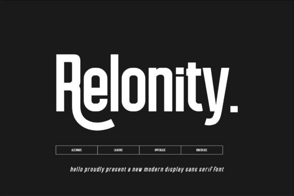 Relonity Font - Featured Image