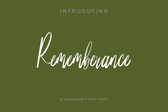 Rememberance Font - Featured Image