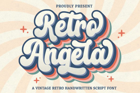 Retro Angela Font - Featured Image
