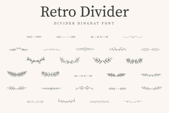 Retro Divider Font - Featured Image