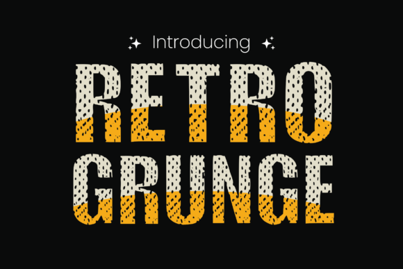 Retro Grunge Font - Featured Image