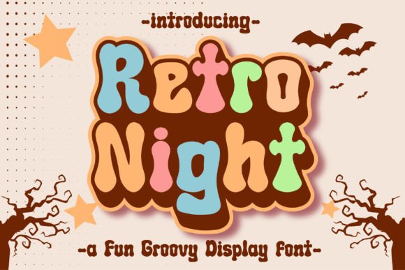 Retro Night Font - Featured Image