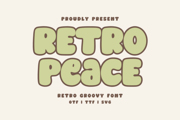 Retro Peace Regular Font Font - Featured Image