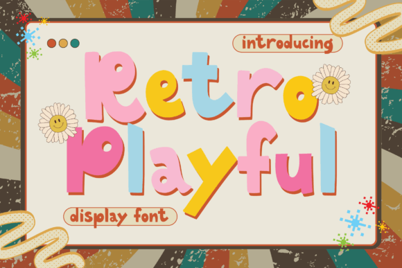 Retro Playful Font - Featured Image
