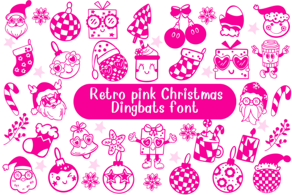 Retro Punk Christmas Font - Featured Image