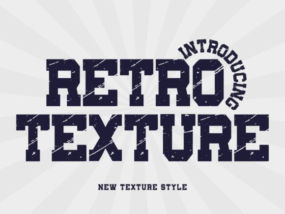 Retro Texture Font - Featured Image